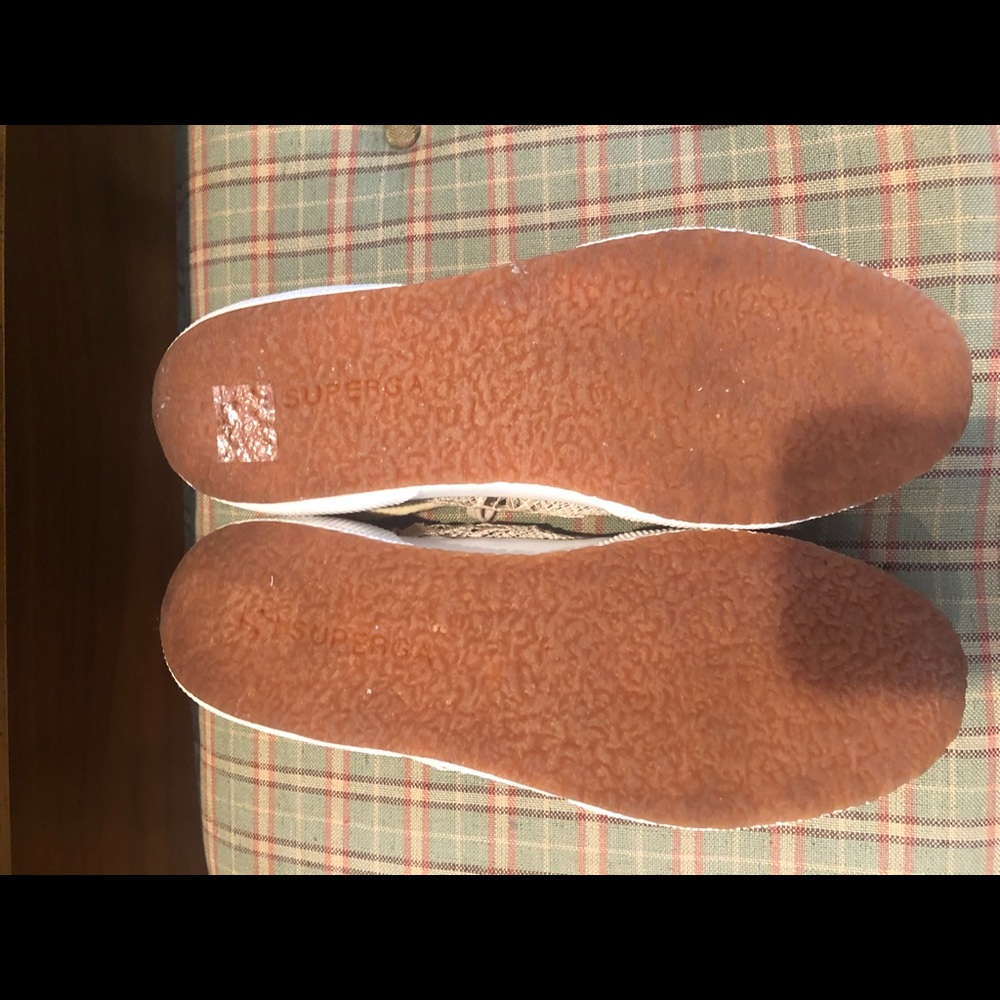 Superga ivory lace high tops - Picture 5 of 6